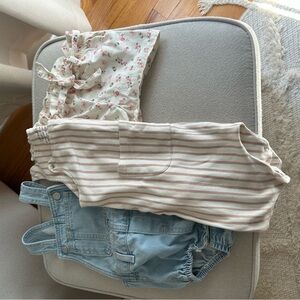 18-24 mo Bundle: Pehr overalls, OshKosh shorts, Old Navy overalls (perfect)